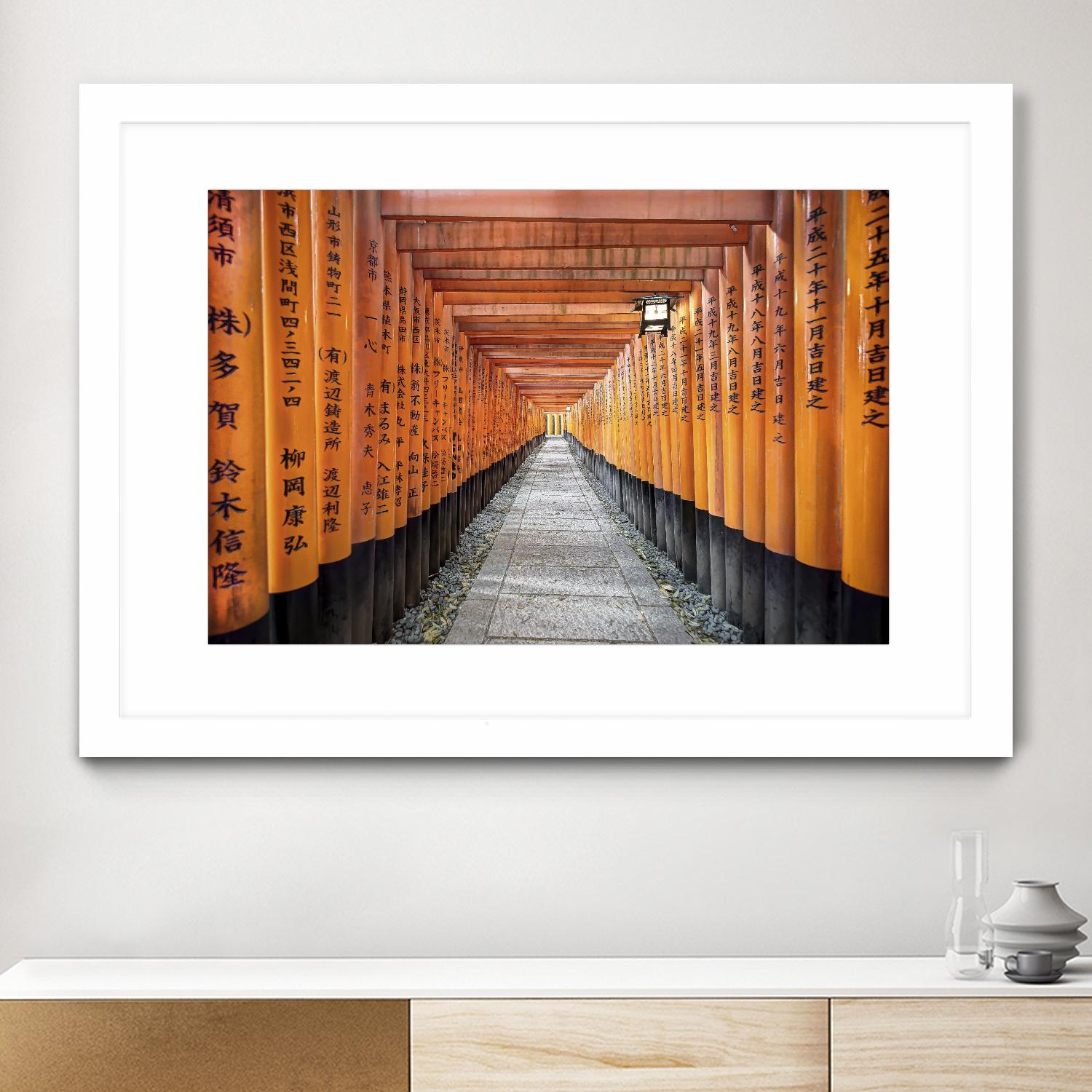 Fushimi Inari Shrine, Kyoto by Nick Jackson on GIANT ART - orange photo art