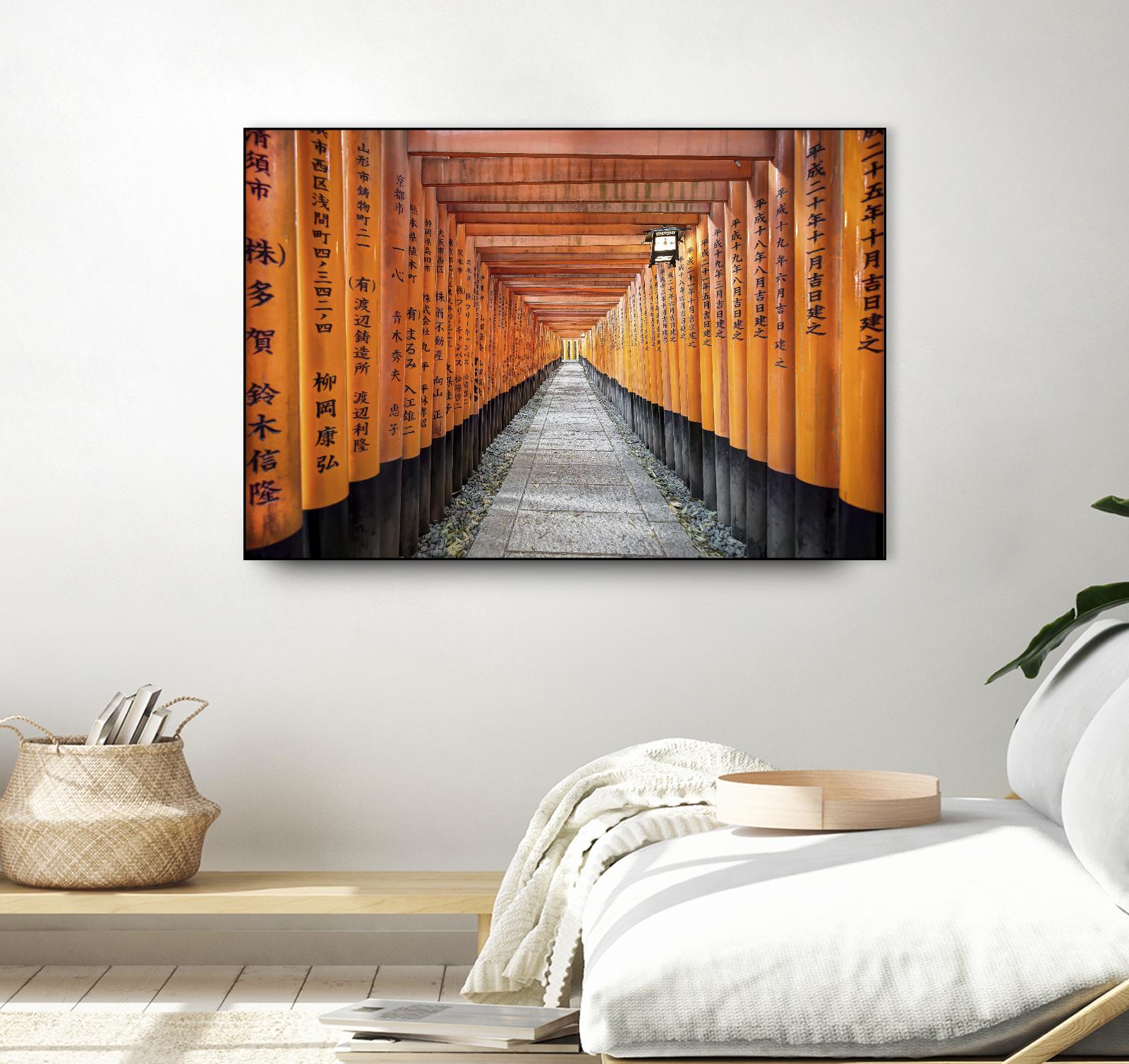 Fushimi Inari Shrine, Kyoto by Nick Jackson on GIANT ART - orange photo art