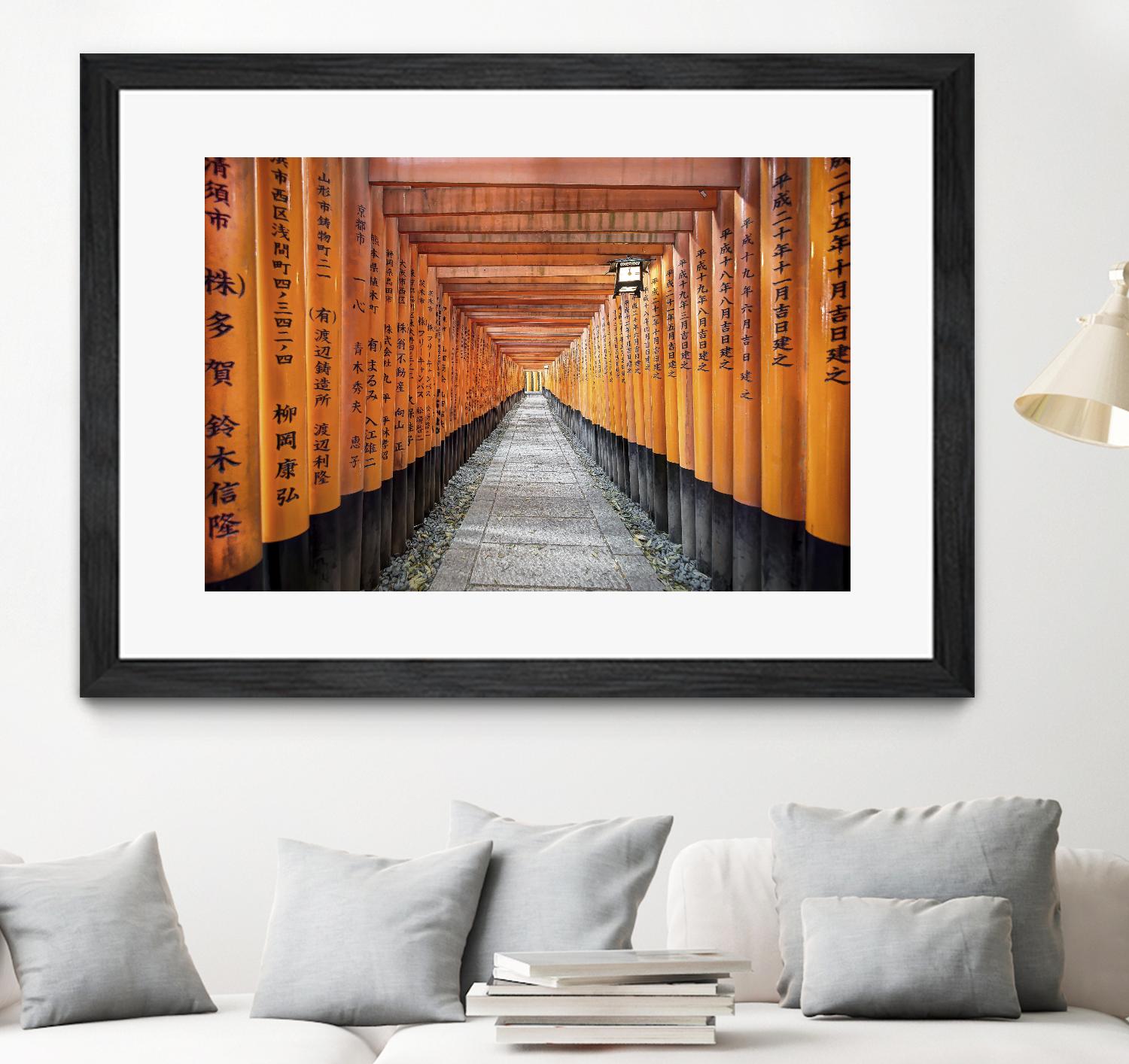 Fushimi Inari Shrine, Kyoto by Nick Jackson on GIANT ART - orange photo art