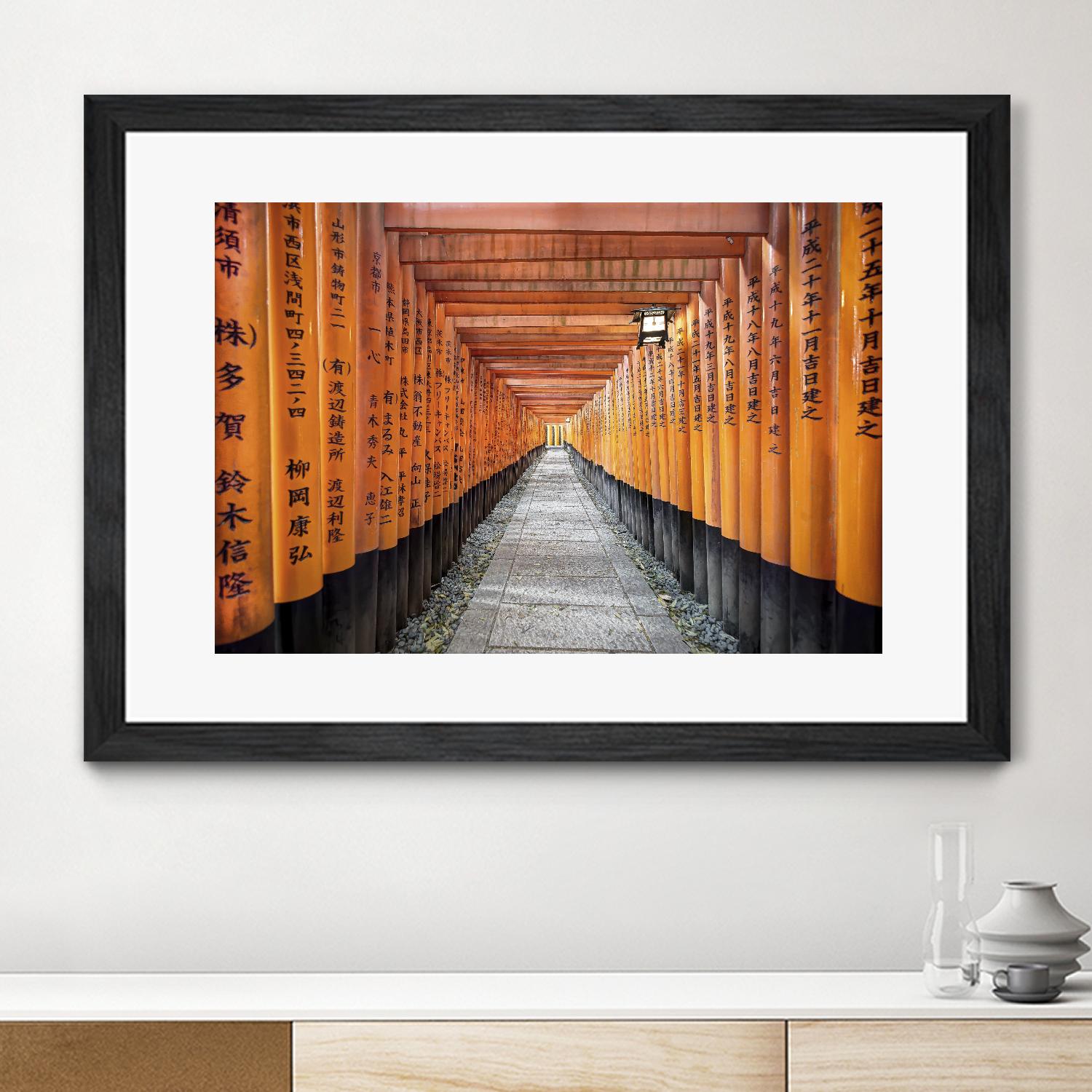 Fushimi Inari Shrine, Kyoto by Nick Jackson on GIANT ART - orange photo art