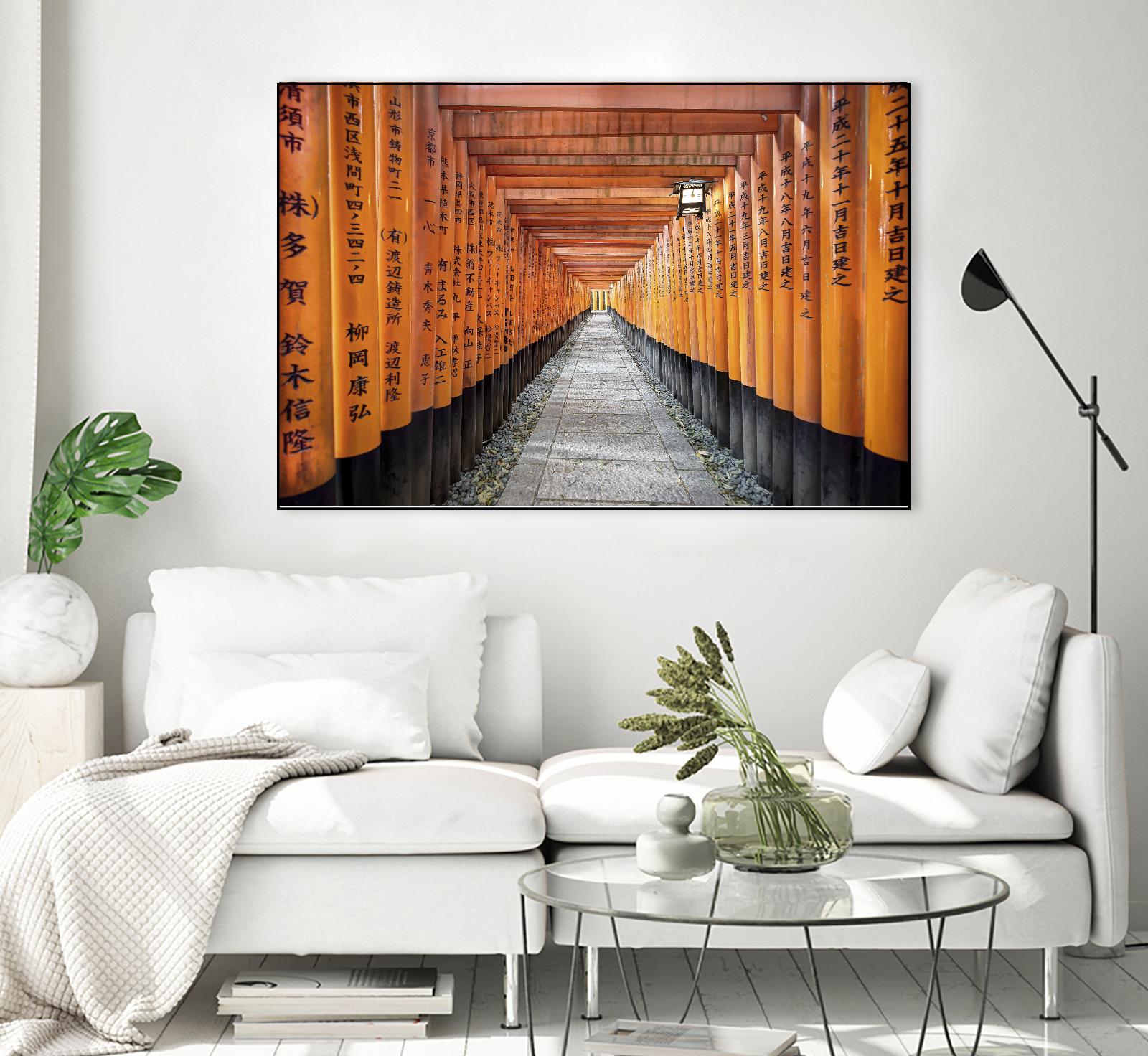 Fushimi Inari Shrine, Kyoto by Nick Jackson on GIANT ART - orange photo art