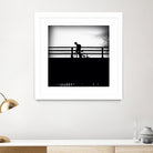 Lone Rider by Jean-François Dupuis on GIANT ART - white black & white bicyclette