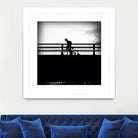 Lone Rider by Jean-François Dupuis on GIANT ART - white black & white bicyclette