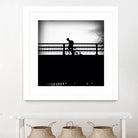 Lone Rider by Jean-François Dupuis on GIANT ART - white black & white bicyclette