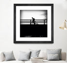 Lone Rider by Jean-François Dupuis on GIANT ART - white black & white bicyclette