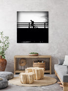 Lone Rider by Jean-François Dupuis on GIANT ART - white black & white bicyclette