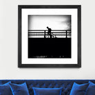 Lone Rider by Jean-François Dupuis on GIANT ART - white black & white bicyclette