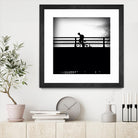 Lone Rider by Jean-François Dupuis on GIANT ART - white black & white bicyclette