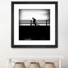 Lone Rider by Jean-François Dupuis on GIANT ART - white black & white bicyclette