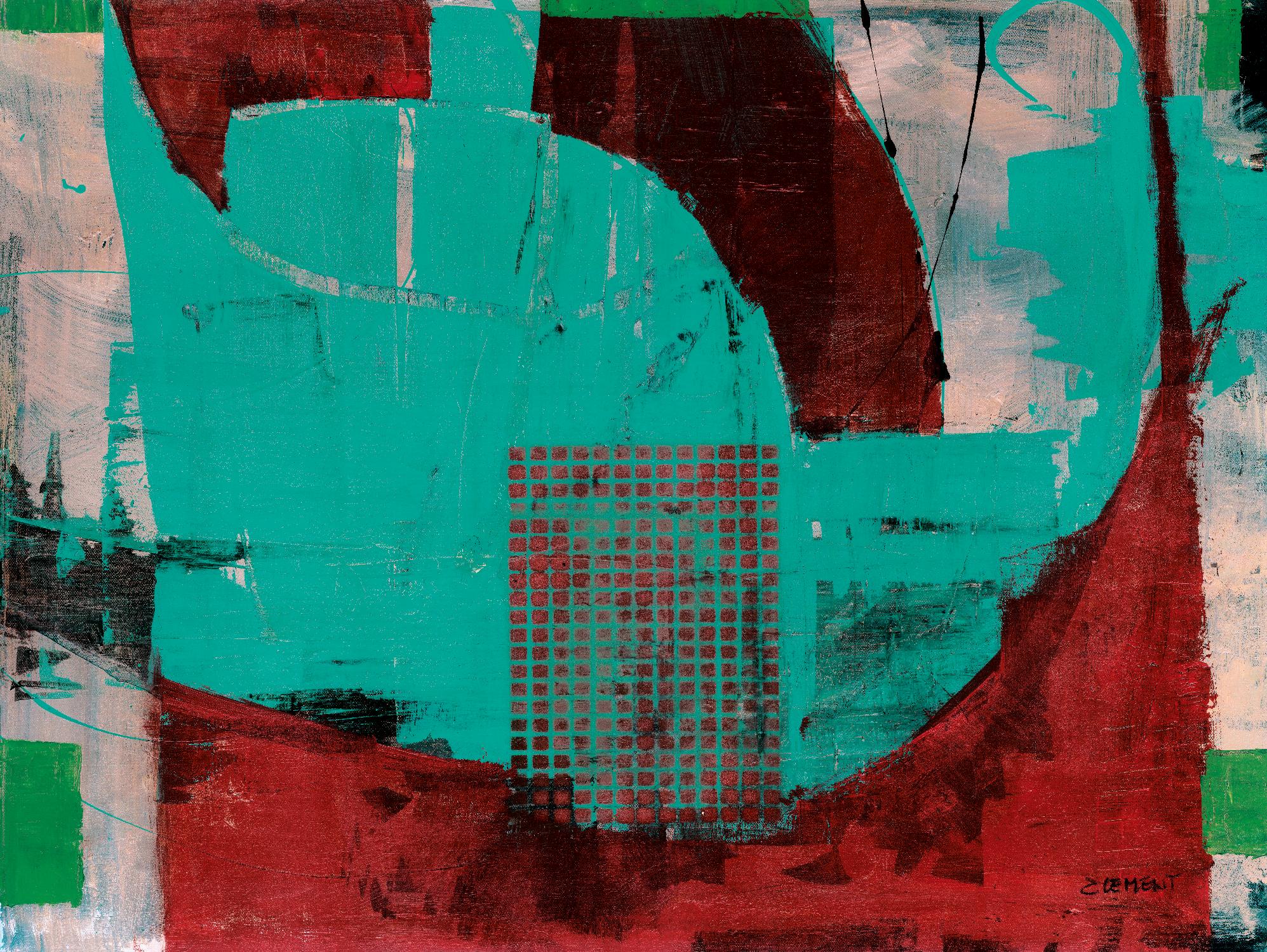 Euphorie by Jacques Clement on GIANT ART - red abstract