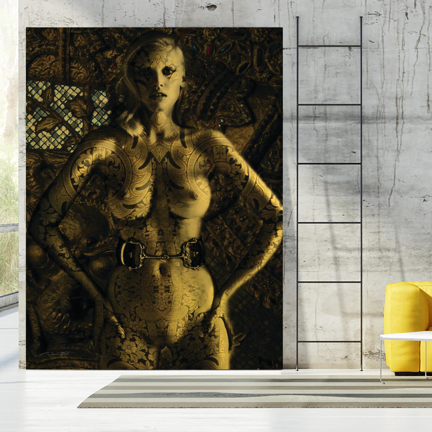 Gold Series Laura Stone by Daniel Stanford on GIANT ART - black photo art