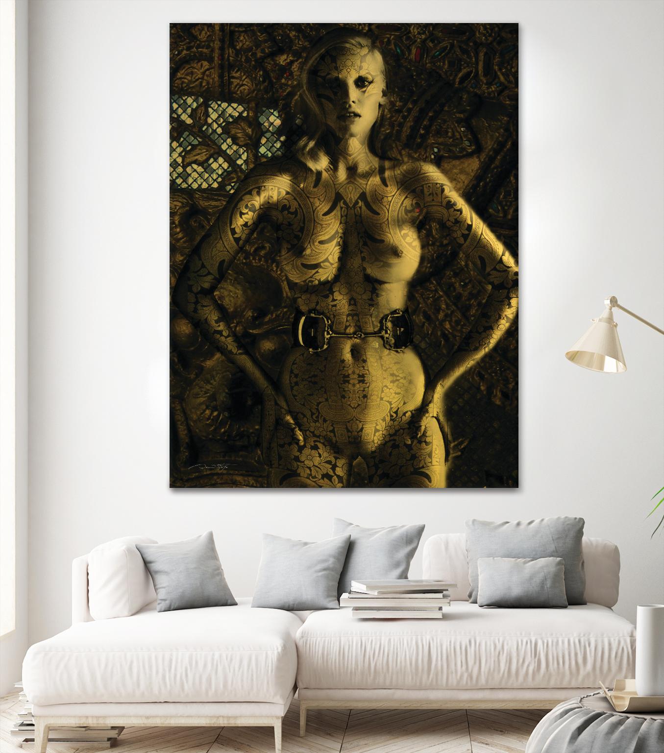Gold Series Laura Stone by Daniel Stanford on GIANT ART - black photo art