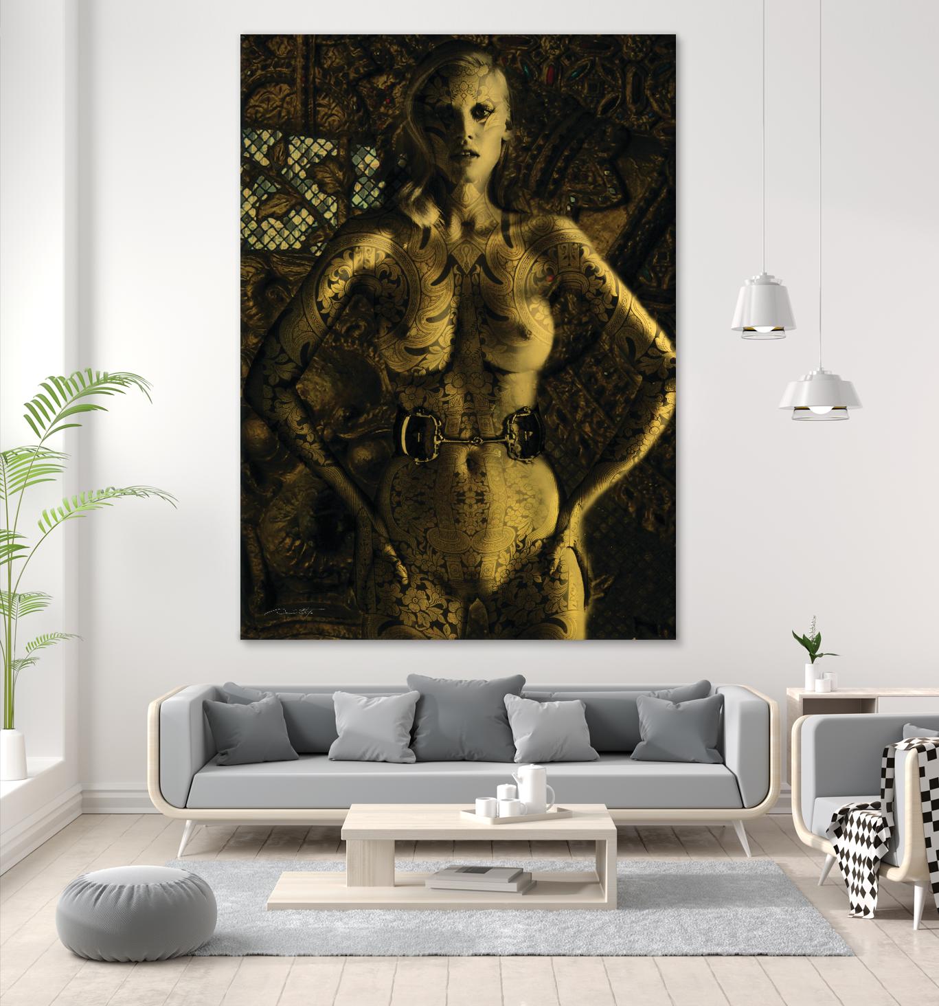 Gold Series Laura Stone by Daniel Stanford on GIANT ART - black photo art