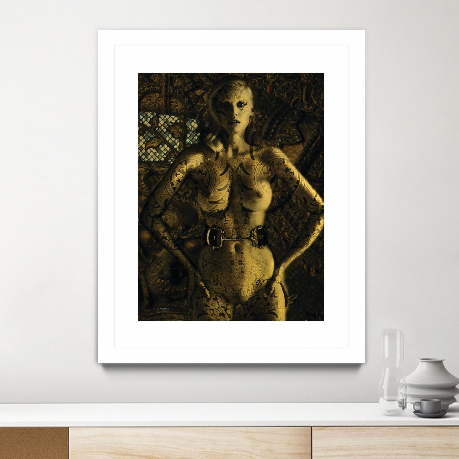 Gold Series Laura Stone by Daniel Stanford on GIANT ART - gold figurative artiste québécois