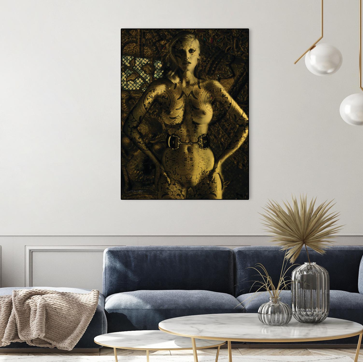 Gold Series Laura Stone by Daniel Stanford on GIANT ART - black photo art