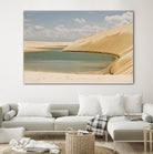 Light Blue Lagoa by Daniel Stanford on GIANT ART - beige landscape