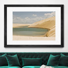 Light Blue Lagoa by Daniel Stanford on GIANT ART - beige landscape sand