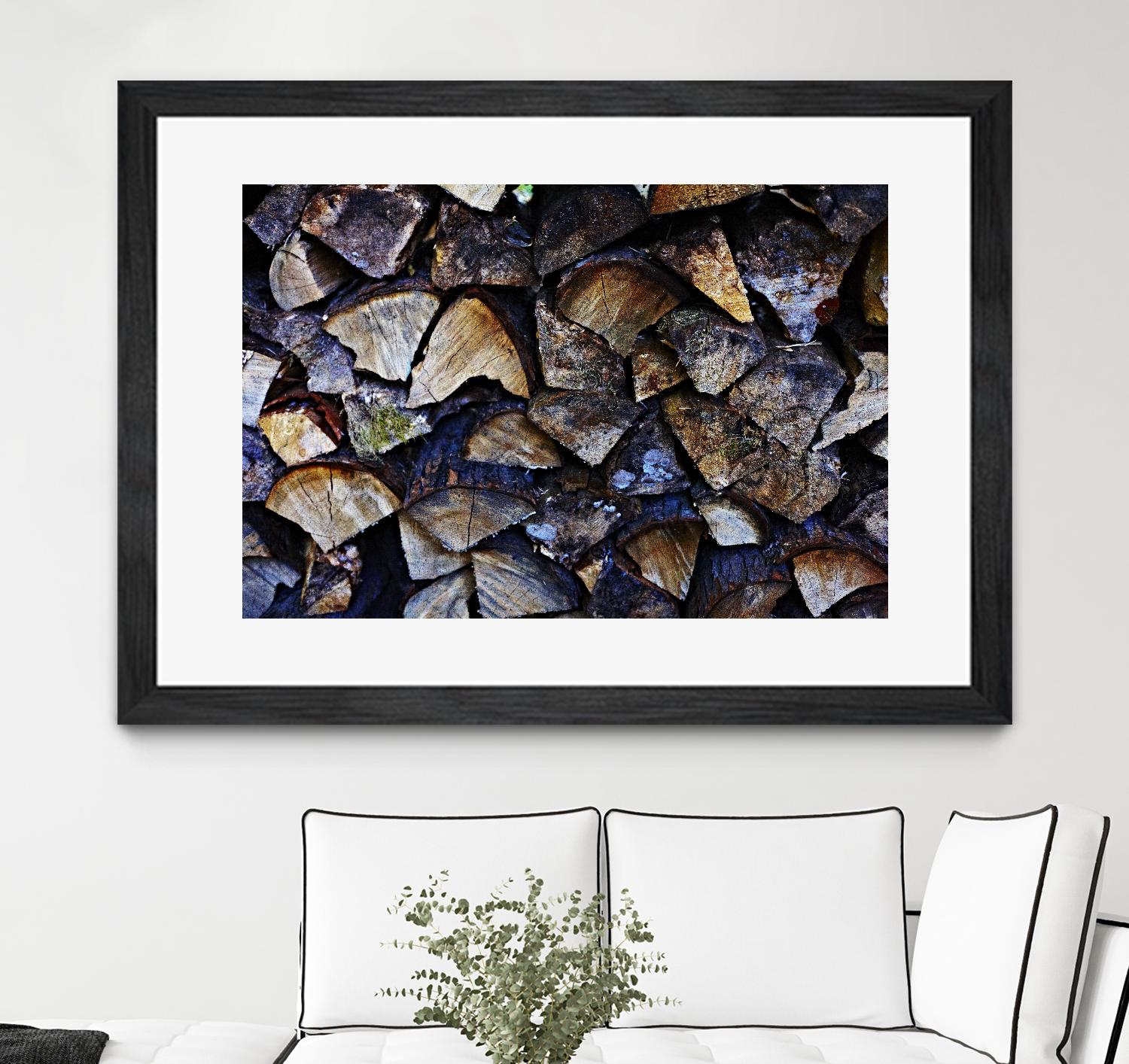 Wood I by Peter Morneau on GIANT ART - blue photo art
