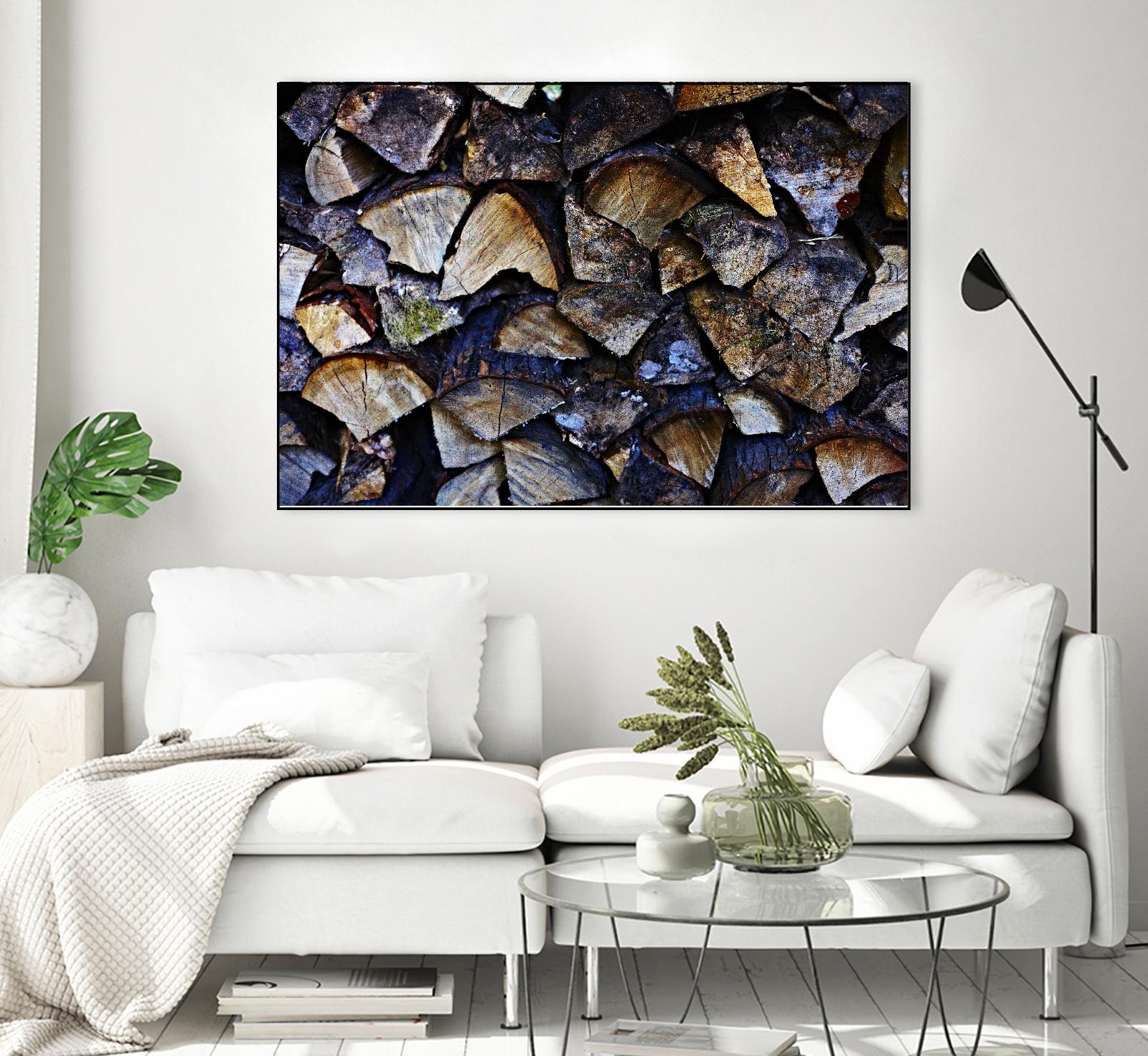 Wood I by Peter Morneau on GIANT ART - blue photo art