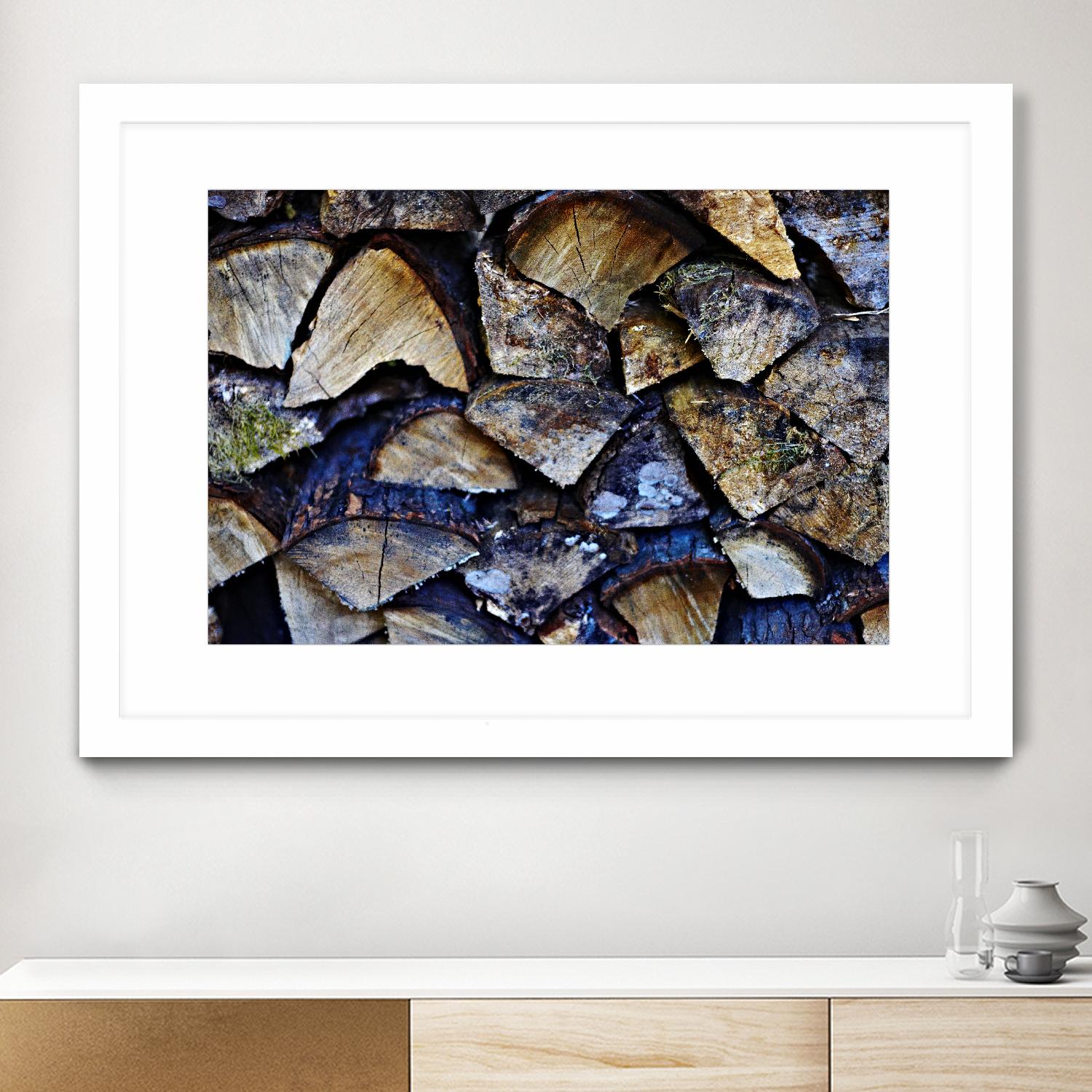 Wood II by Peter Morneau on GIANT ART - blue photo art