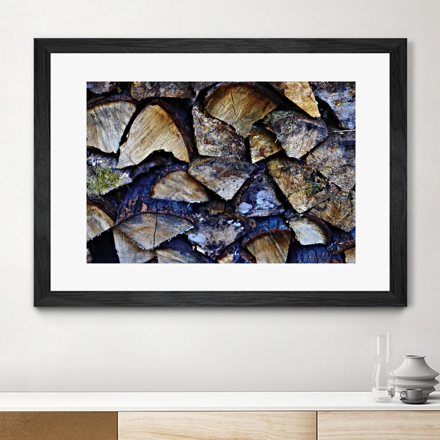 Wood II by Peter Morneau on GIANT ART - blue photo art