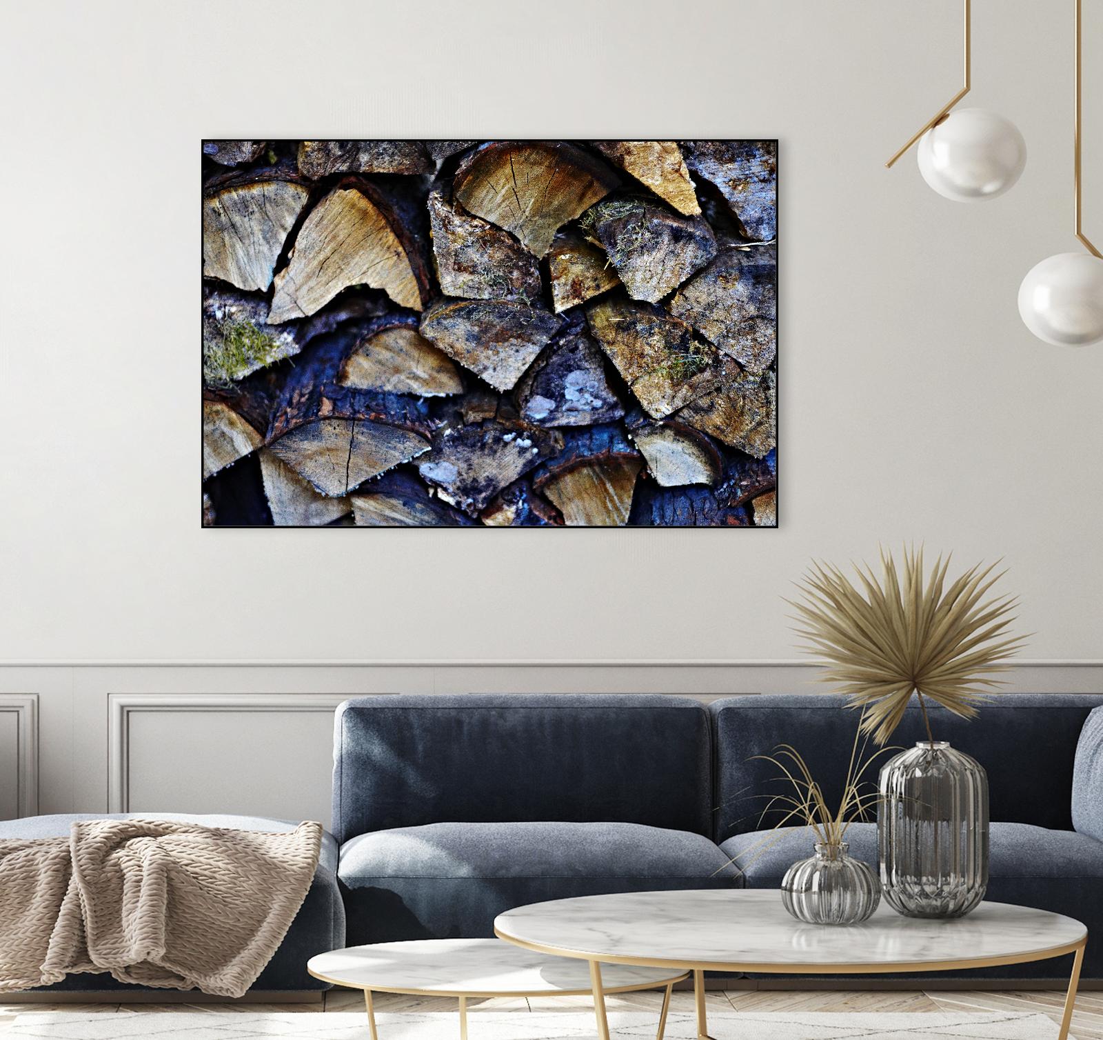 Wood II by Peter Morneau on GIANT ART - blue photo art