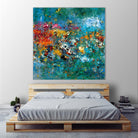 Carpe Diem 1 by Diane Lambin on GIANT ART - orange abstract fleurs abstraites