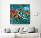 Carpe Diem 1 by Diane Lambin on GIANT ART - orange abstract fleurs abstraites