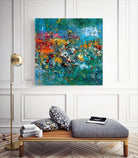 Carpe Diem 1 by Diane Lambin on GIANT ART - orange abstract fleurs abstraites
