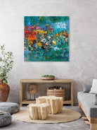 Carpe Diem 1 by Diane Lambin on GIANT ART - orange abstract fleurs abstraites