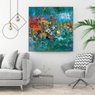 Carpe Diem 1 by Diane Lambin on GIANT ART - orange abstract fleurs abstraites