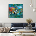 Carpe Diem 1 by Diane Lambin on GIANT ART - orange abstract fleurs abstraites