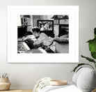 On television by Gill Alexander on GIANT ART - white black & white movie