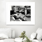 On television by Gill Alexander on GIANT ART - white black & white movie