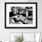 On television by Gill Alexander on GIANT ART - white black & white movie