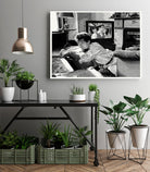 On television by Gill Alexander on GIANT ART - white black & white movie