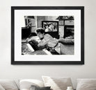 On television by Gill Alexander on GIANT ART - white black & white movie