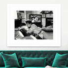 On television by Gill Alexander on GIANT ART - white black & white movie