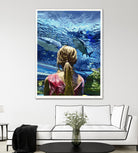 Discovery of Water by Gill Alexander on GIANT ART - pink men and women