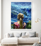 Discovery of Water by Gill Alexander on GIANT ART - pink men and women