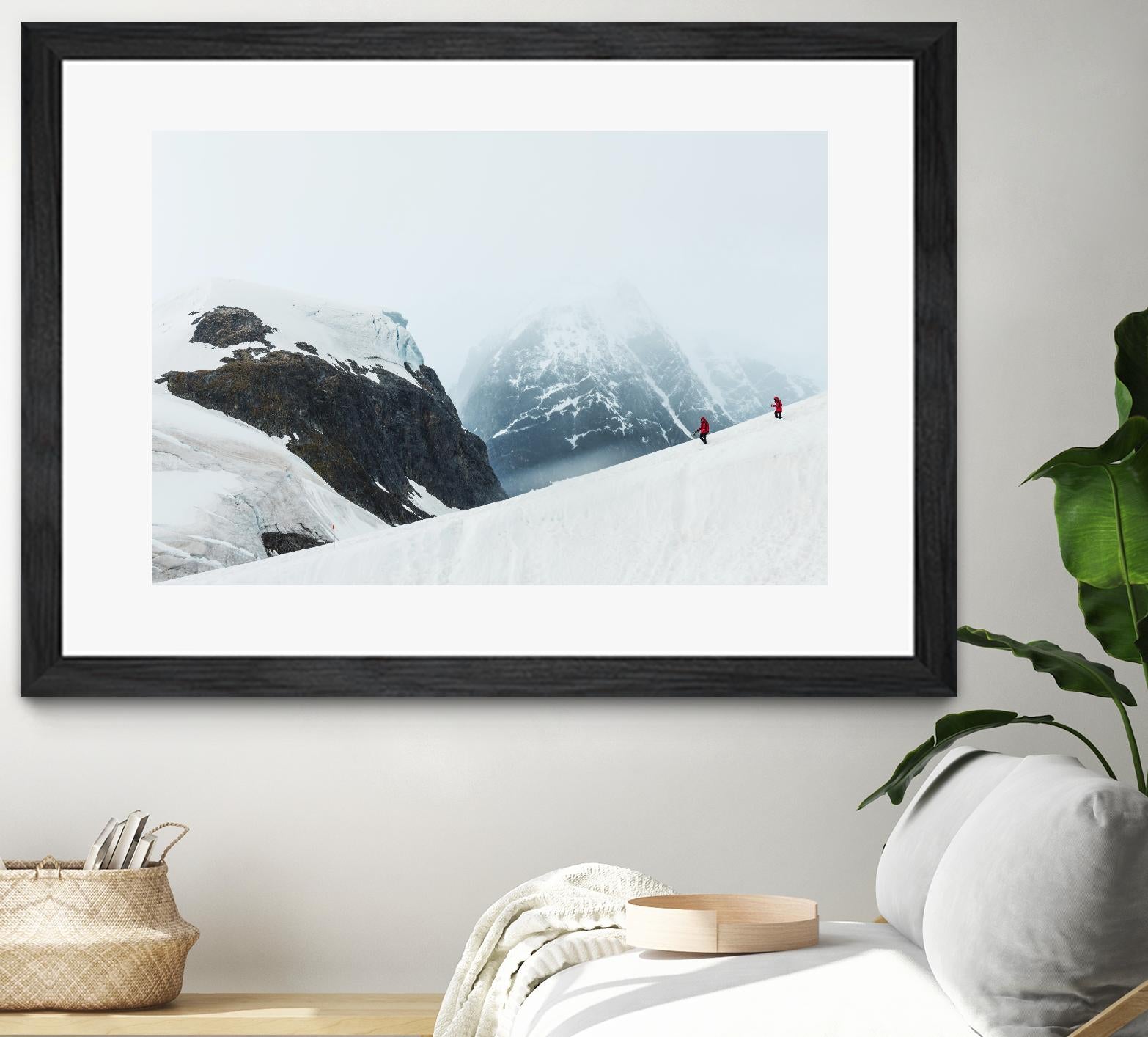 Descending the mountain, Antarctica by Nick Jackson on GIANT ART - white photo art