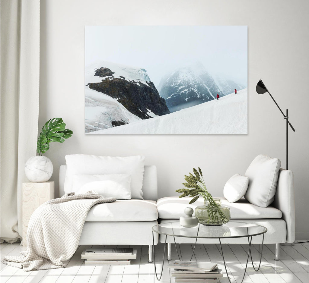 Descending the mountain, Antarctica by Nick Jackson on GIANT ART - white photo art