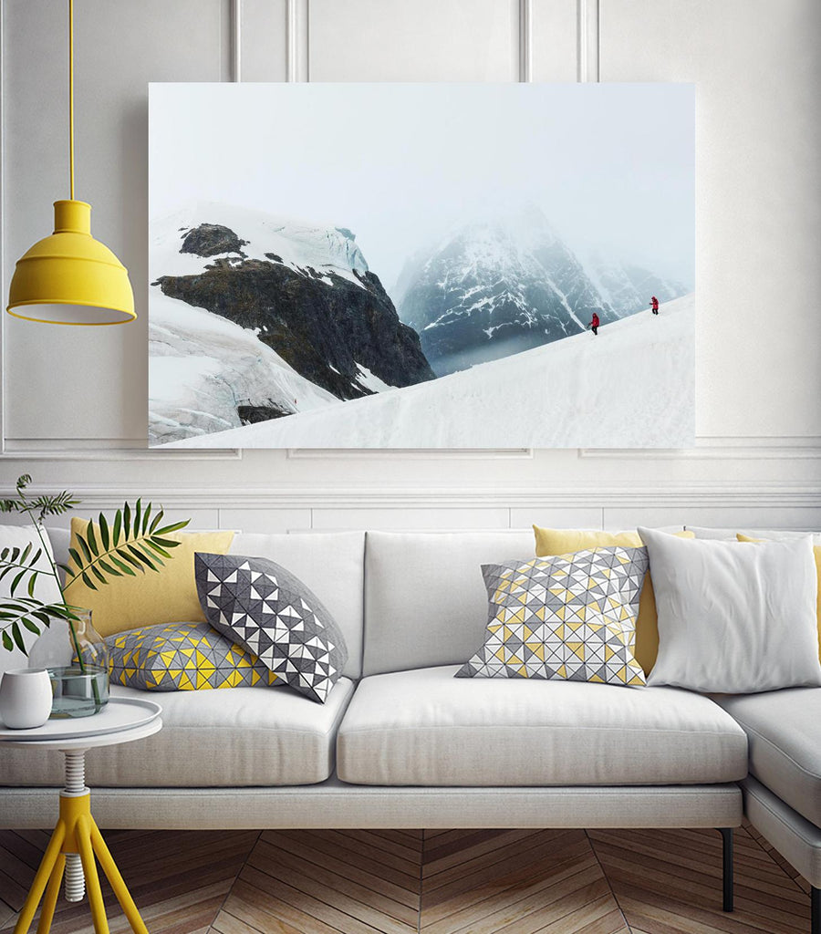 Descending the mountain, Antarctica by Nick Jackson on GIANT ART - white photo art