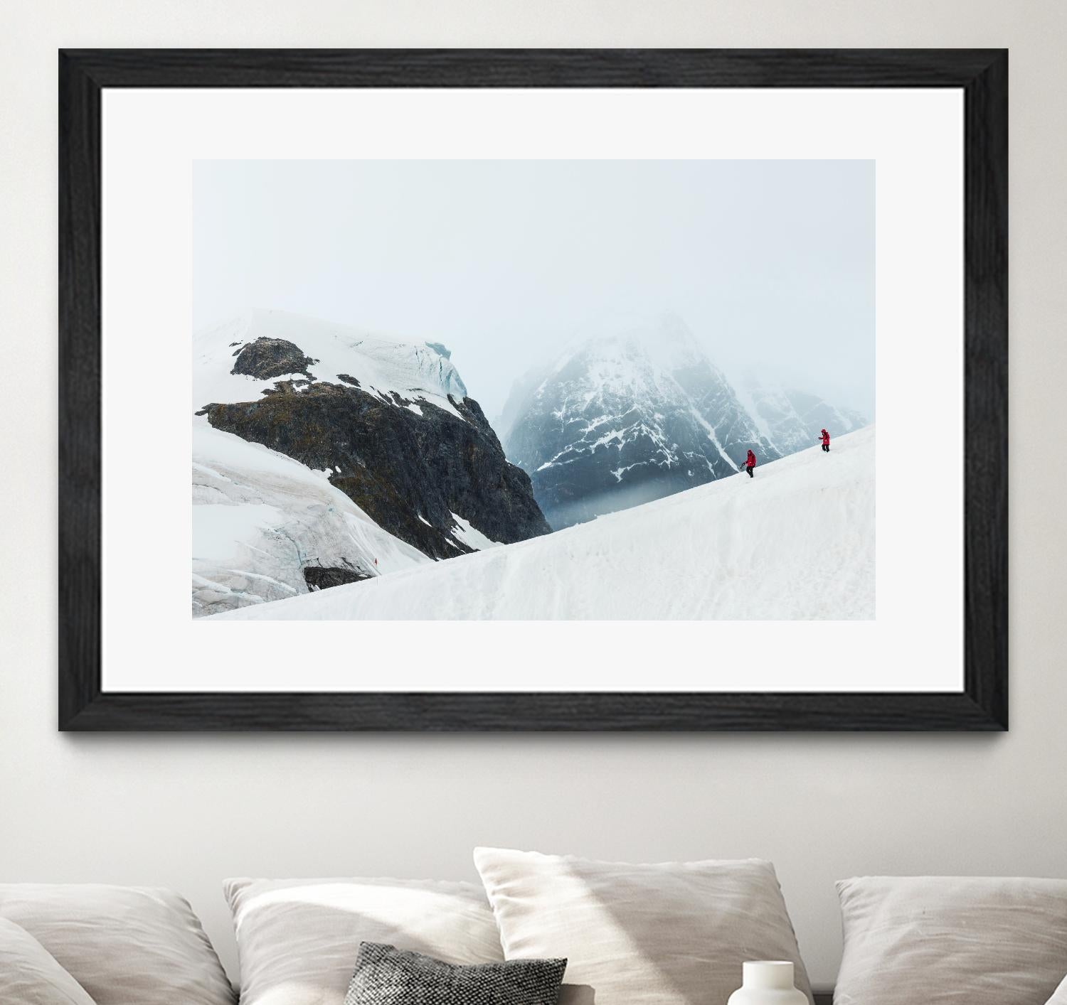 Descending the mountain, Antarctica by Nick Jackson on GIANT ART - white photo art