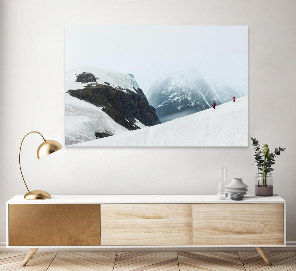 Descending the mountain, Antarctica by Nick Jackson on GIANT ART - white photo art