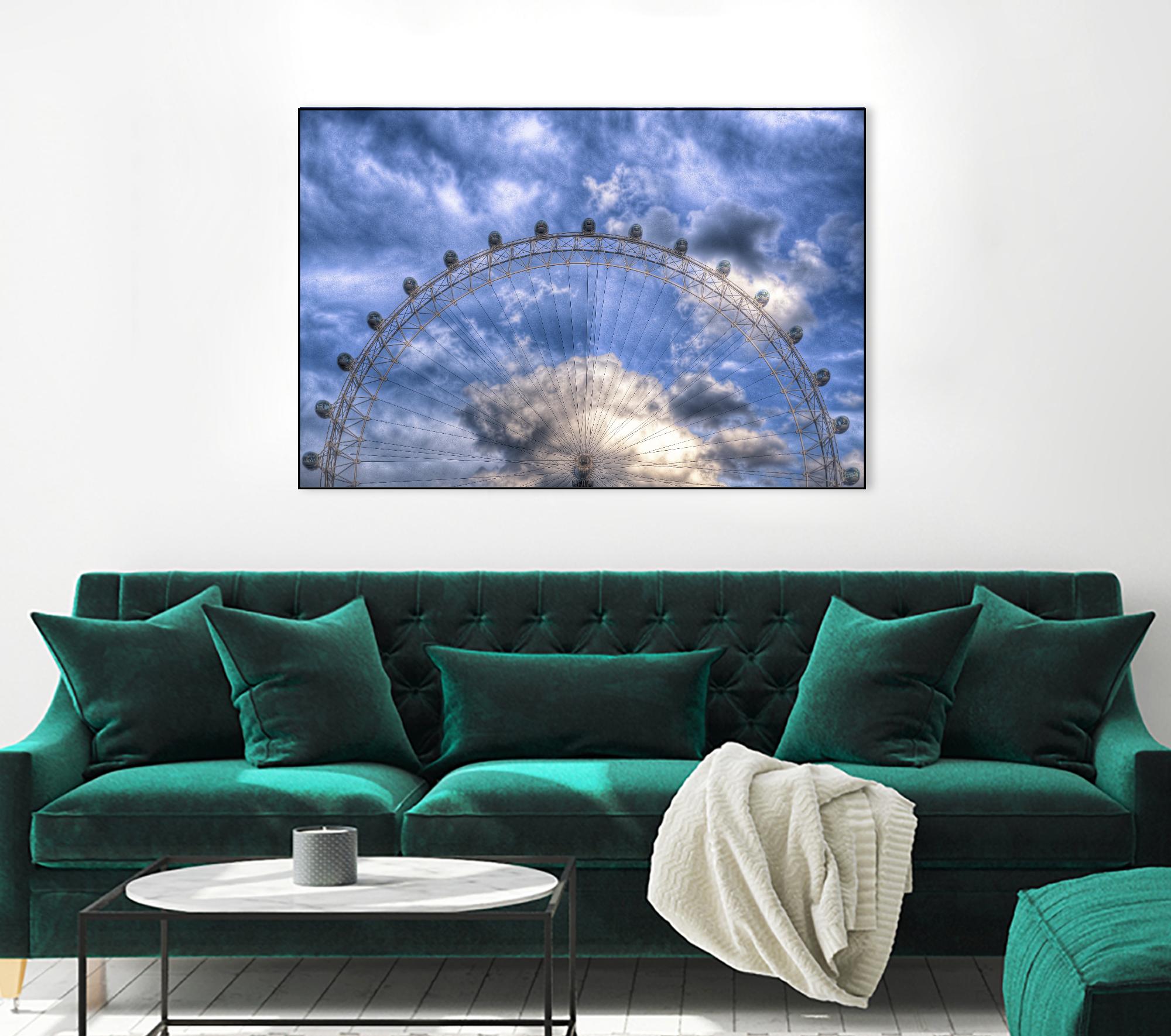 Top half of the London Eye by Nick Jackson on GIANT ART - white photo art