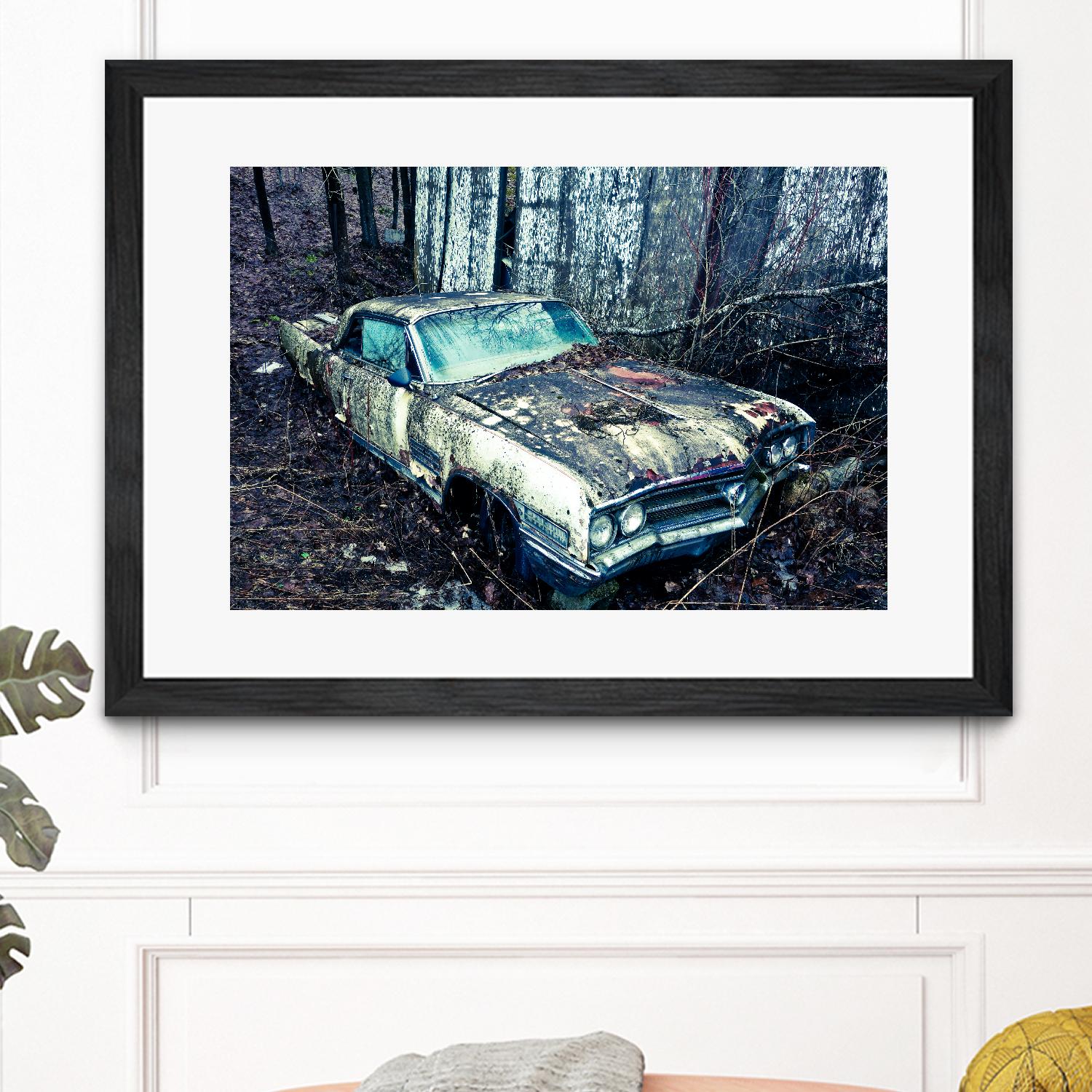 Car I by Jean-François Dupuis on GIANT ART - blue photography automobile