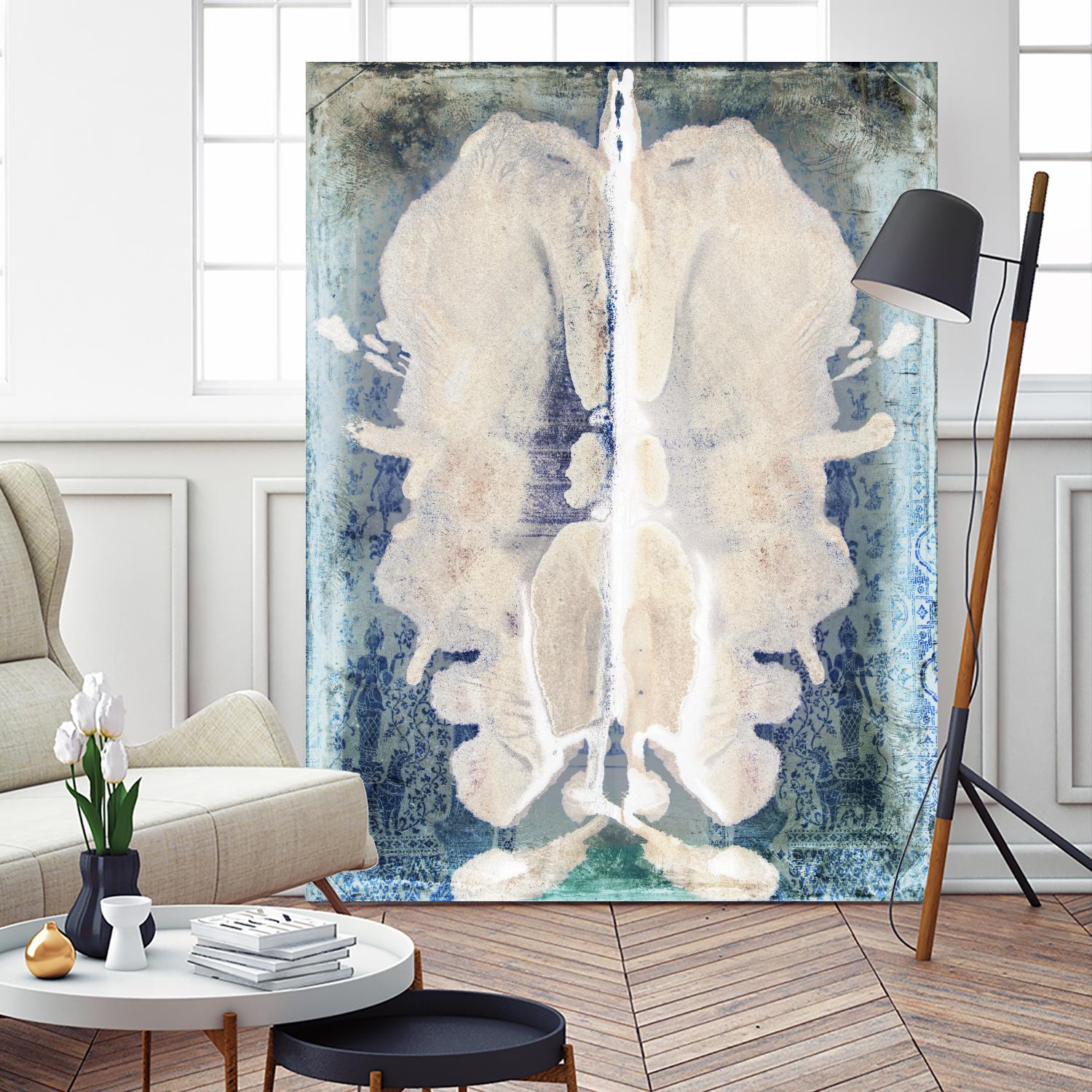 White Ink Laos by Daniel Stanford on GIANT ART - white abstract