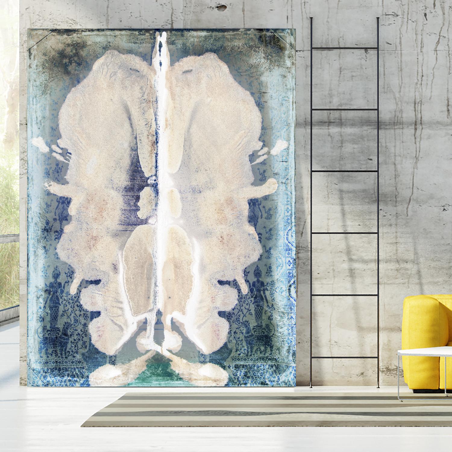 White Ink Laos by Daniel Stanford on GIANT ART - white abstract