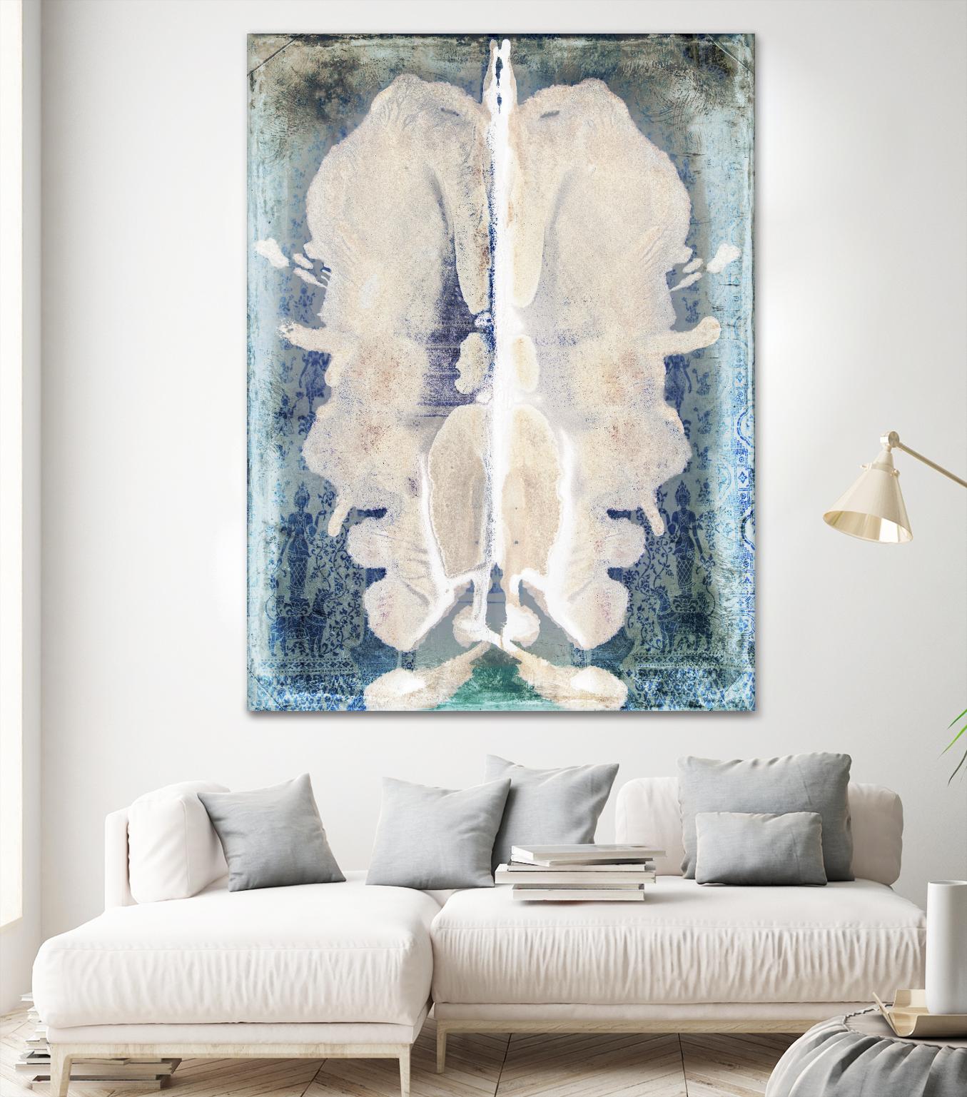 White Ink Laos by Daniel Stanford on GIANT ART - white abstract